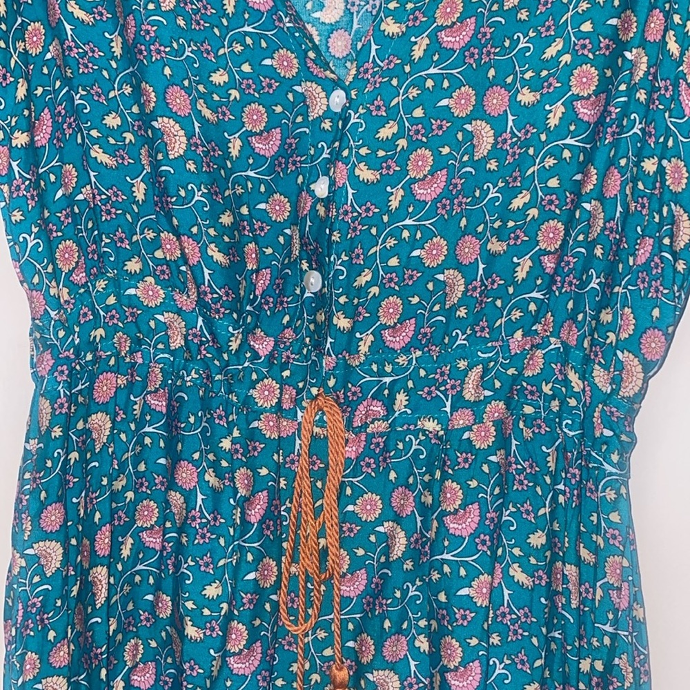 Pink Ripple Boho Maxi Dress - Picture 4 of 8